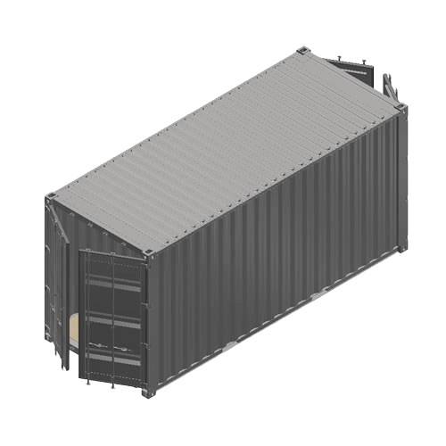 Containerumbau 20ft High Cube Doubledoor